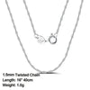 SILBERKETTE DAMEN HERREN - 925 ECHTE SILBER GEDREHTE KETTE - Königlicher Siegelring