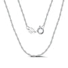SILBERKETTE DAMEN HERREN - 925 ECHTE SILBER GEDREHTE KETTE - Königlicher Siegelring
