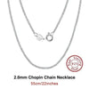 SILBERKETTE DAMEN HERREN - 925 ECHTE SILBER OHNE ANHÄNGER CHOPIN KETTE - Königlicher Siegelring