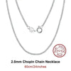 SILBERKETTE DAMEN HERREN - 925 ECHTE SILBER OHNE ANHÄNGER CHOPIN KETTE - Königlicher Siegelring