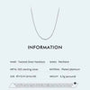 SILBERKETTE DAMEN & HERREN - 925 STERLING ECHT SILBER GEDREHTES SILBERCOLLIER - PLATINIERT - Königlicher Siegelring