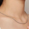 SILBERKETTE DAMEN & HERREN - 925 STERLING ECHT SILBER GEDREHTES SILBERCOLLIER - PLATINIERT - Königlicher Siegelring