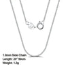 SILBERKETTE DAMEN HERREN - ECHTE 925 SILBER SEITENKETTE - Königlicher Siegelring