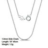 SILBERKETTE DAMEN HERREN - ECHTE 925 SILBER SEITENKETTE - Königlicher Siegelring