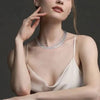 SILBERKETTE DAMEN HERREN : SOLIDE 925 STERLING SILBER TENNIS CHOKER - Königlicher Siegelring
