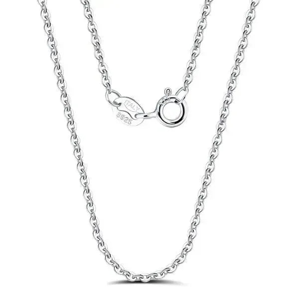 SILBERKETTE FÜR HERREN UND DAMEN - ECHTE 925 SILBER KABELKETTE - Königlicher Siegelring