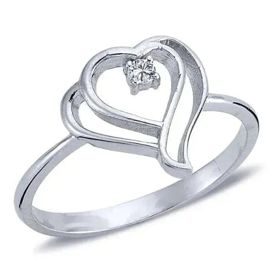 Verlobungsring aus 14 Karat Weißgold - Ein romantisches Symbol - Königlicher Siegelring