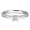Verlobungsring Diamant 0,08 Karat Gold 14 Karat - Symbol der Liebe - Königlicher Siegelring