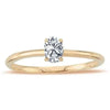 Verlobungsring Diamant Oval 0,30 Karat Rotgold 14K - Königlicher Siegelring