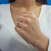 Verlobungsring Und Gold 8 Karat- Erschwingliche Eleganz 0,50 Karat - Königlicher Siegelring