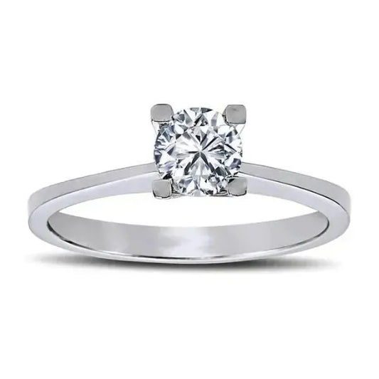 Zeitloser Glanz : Verlobungsringe aus Diamant 0,50 Karat - HRD-zertifiziert - Königlicher Siegelring