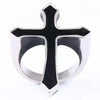 SIEGELRING HERREN EDELSTAHL RELIGIÖSER STIL SYMBOL DES KREUZES - Königlicher Siegelring