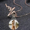 KETTE MIT BILD IM STEIN '' KETTE MIT FOTO '' HERZ RHYTHMUS PERSONALISIERTER - Königlicher Siegelring