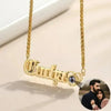 KETTE MIT BILD IM STEIN - KETTE MIT NAMEN GOLD - Königlicher Siegelring