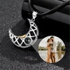 KETTE MIT BILD IM STEIN MOND UND SONNE MIT PERSONALISIERTER FOTO - Königlicher Siegelring