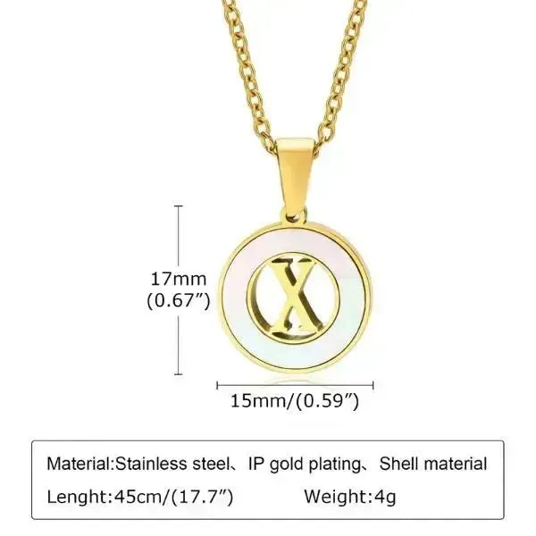 KETTE MIT BUCHSTABEN GOLD - KETTEN DAMEN TREND - Königlicher Siegelring
