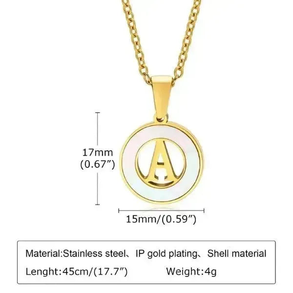 KETTE MIT BUCHSTABEN GOLD - KETTEN DAMEN TREND - Königlicher Siegelring