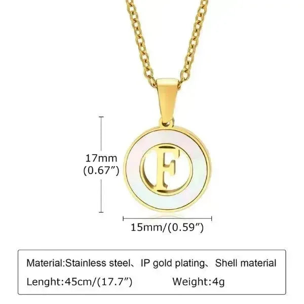 KETTE MIT BUCHSTABEN GOLD - KETTEN DAMEN TREND - Königlicher Siegelring