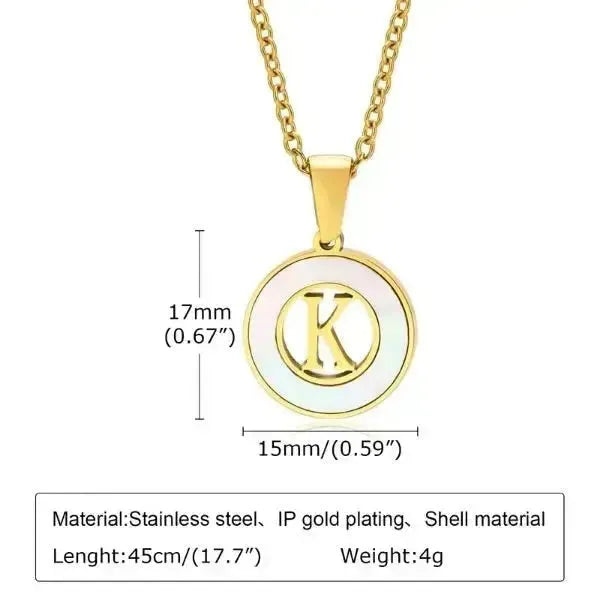 KETTE MIT BUCHSTABEN GOLD - KETTEN DAMEN TREND - Königlicher Siegelring