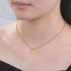 KETTE MIT BUCHSTABEN GOLD MIT HERZ - Königlicher Siegelring