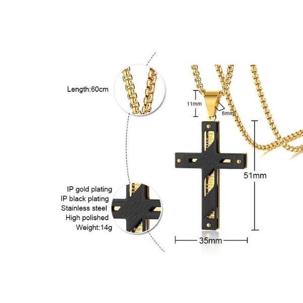 kette-mit-kreuz-herren-damen-königskette-gold-silber-halskette