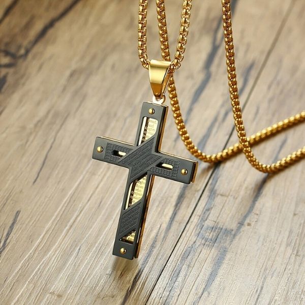 kette-mit-kreuz-herren-damen-königskette-gold-silber-halskette