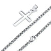 KETTE MIT KREUZ UND KÖNIGSKETTE FÜR HERREN UND DAMEN - Königlicher Siegelring