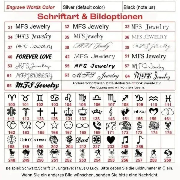 KETTE MIT NAMEN IN HERZ-FORM - Königlicher Siegelring