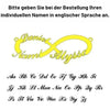KETTE MIT NAMEN MIT UNENDLICHKEITS ZEICHEN - Königlicher Siegelring