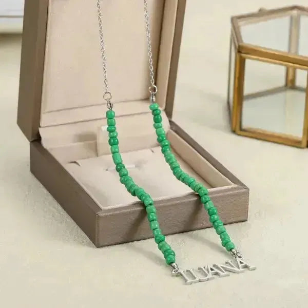 KETTE MIT NAMEN - PERLENKETTE DAMEN TREND - Königlicher Siegelring