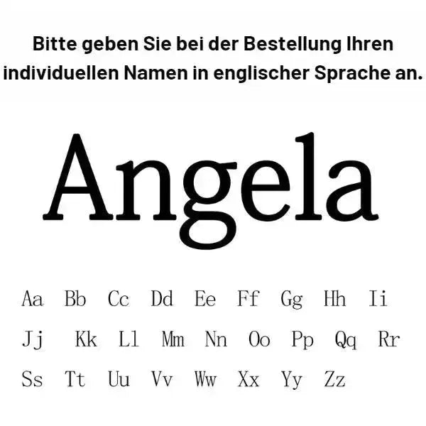 KETTE MIT NAMEN PERSONALISIERTE HALSKETTE - Königlicher Siegelring