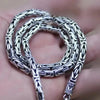 KÖNIGSKETTE SILBER HERREN 4MM-5MM-6MM-6MM-7MM '' 925 ECHT SILBER '' - Königlicher Siegelring