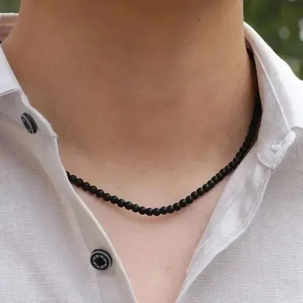 PERLENKETTE HERREN TREND - KETTE MIT PERLE - Königlicher Siegelring