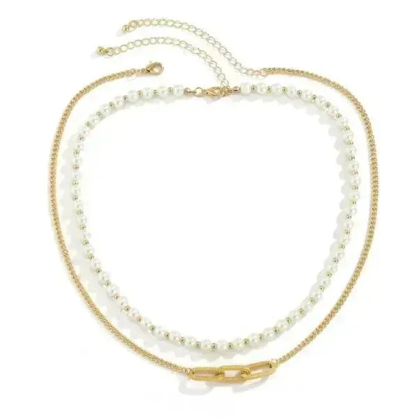 PERLENKETTE HERREN WEISS UND GOLD - Königlicher Siegelring