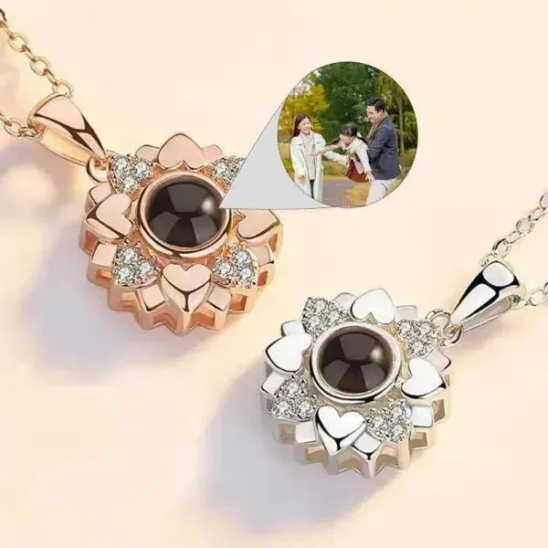PERSONALISIERTE KETTE MIT BILD IM STEIN FÜR MÄNNER UND FRAUEN - Königlicher Siegelring