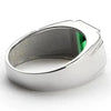 RING SIEGELRING HERREN SMARAGD STEIN UND DIAMANTEN - Königlicher Siegelring