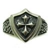 SIEGELRING AUS 925ER STERLING-SILBER MIT SCHILD MALTESERKREUZ - Königlicher Siegelring