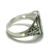 SIEGELRING AUS STERLING SILBER FÜR DAMEN UND HERREN KREUZ MOTIV - Königlicher Siegelring