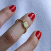 SIEGELRING DAMEN GOLD 14 KARAT GELB - Königlicher Siegelring