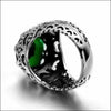 SIEGELRING DAMEN SILBER SUBLIME EMERALD IM ZENTRUM GELEGEN - Königlicher Siegelring