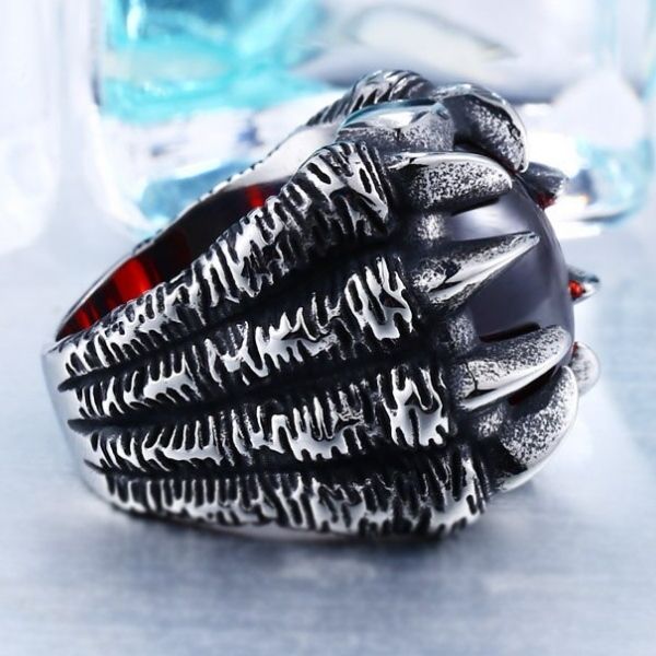 siegelring-herren-aus-edelstahl-gothic-biker-naturkraft-der-Drachen-mit-stein