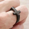 SIEGELRING HERREN DAMEN EDELSTAHL SYMBOL DES OPFERS DAS KREUZ - Königlicher Siegelring