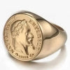 SIEGELRING HERREN EDELSTAHL NAPOLEON BONAPARTE KAISER - Königlicher Siegelring