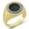 SIEGELRING HERREN GOLD 14 KARAT MIT EINEM ONYX MEISTERSTÜCK - Königlicher Siegelring