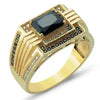 SIEGELRING HERREN GOLD 14K DER UNÜBERTROFFENE DUNKLE GLANZ EINES ONYX - Königlicher Siegelring