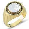 SIEGELRING HERREN GOLD 14K MIT DEN EIGENSCHAFTEN DES ONYX STEIN - Königlicher Siegelring