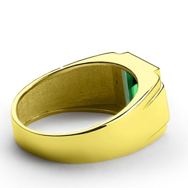        siegelring-herren-gold-gelb-8-karat-smaragd-und-diamant-mit-stein