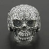 SIEGELRING HERREN SILBER HANDGEFERTIGTER TOTENKOPF ZEITLOSER TOUCH - Königlicher Siegelring