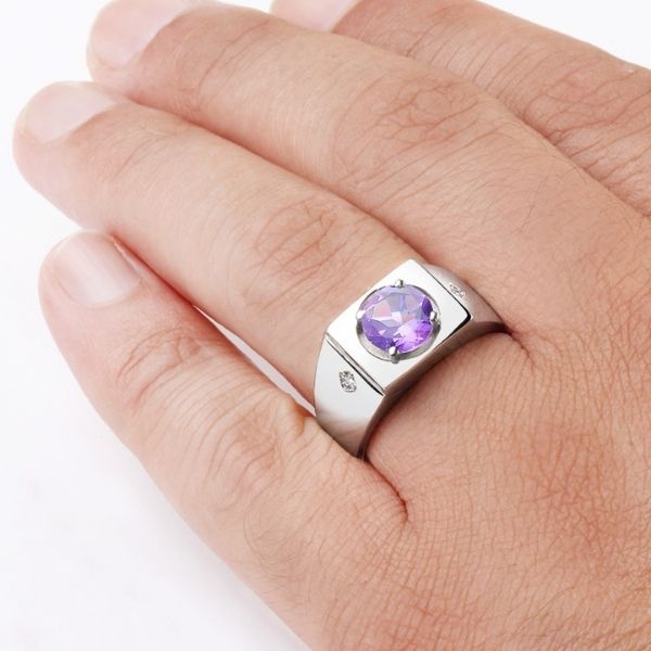     siegelring-herren-silber-massiv-amethyst-schwer-und-solidarisch-mit-stein