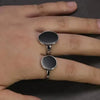 SIEGELRING HERREN SILBER KLASSISCH MIT ONYX-STEIN - Königlicher Siegelring